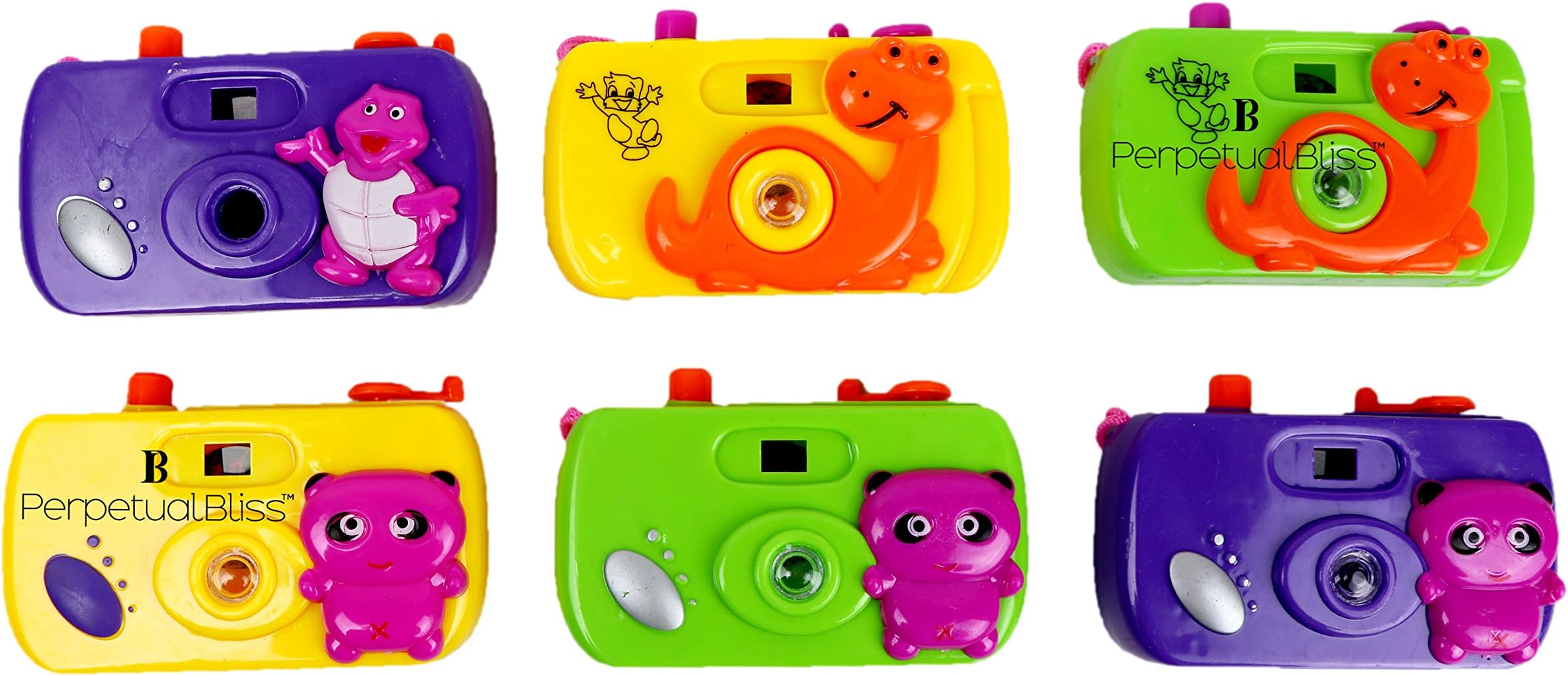 Perpetual Bliss Small Size Toy Camera for Kids with Revolving Image Inside|Return Gifts (Pack of 6)