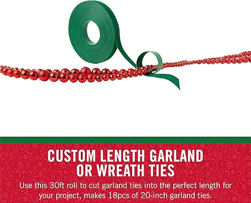 Miniatura 3 de VELCRO Brand Corbatas de guirnalda navideñas  Guirnaldas colgantes luces o coronas  Para barandillas barandillas escaleras o postes de lámpara