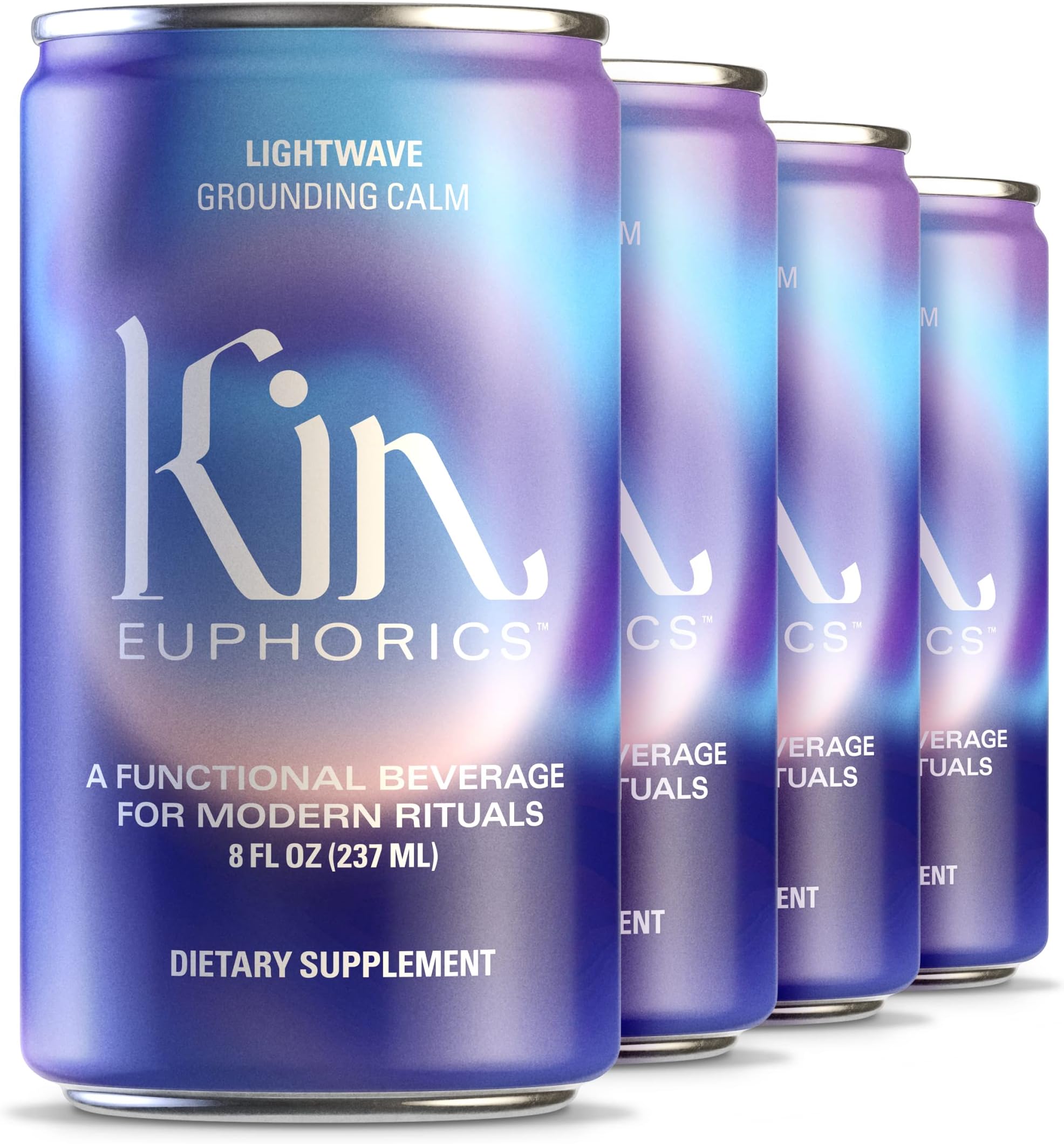 Amazon.com : Kin Euphorics Lightwave Non-Alcoholic Functional Beverage ...