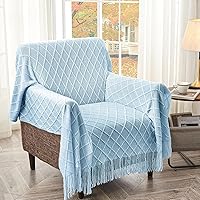 Vista 204 de inhand Knitted Throw Blankets for Couch and Bed, Soft Cozy Knit Blanket with Tassel, Black Lightweight Decorative Blankets and Throws, Farmhouse