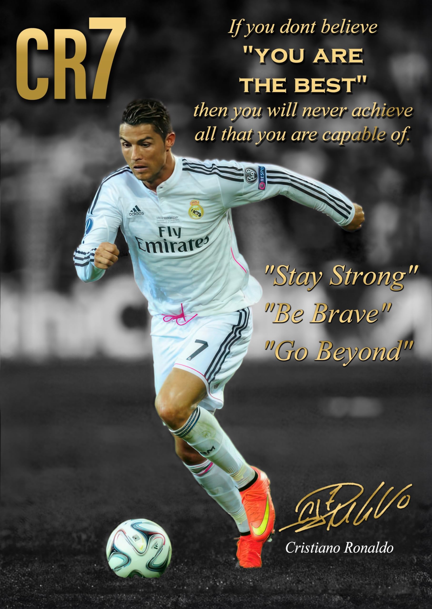 cr7 in gold