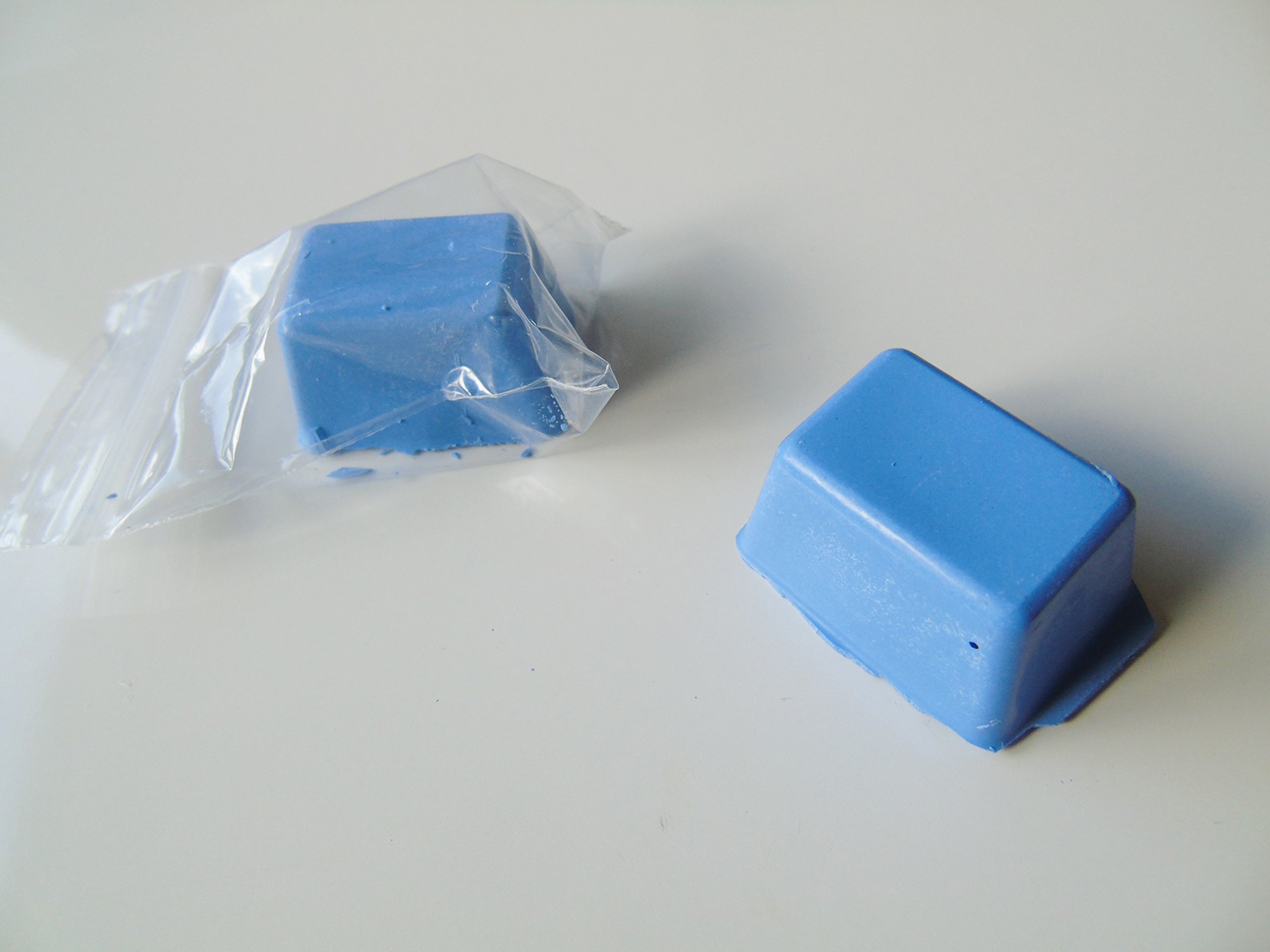 JEWELLERS Buffing Rouge Polishing Compound precious metal polishing, BROWN, GREEN, BLUE, WHITE, RED (Blue)