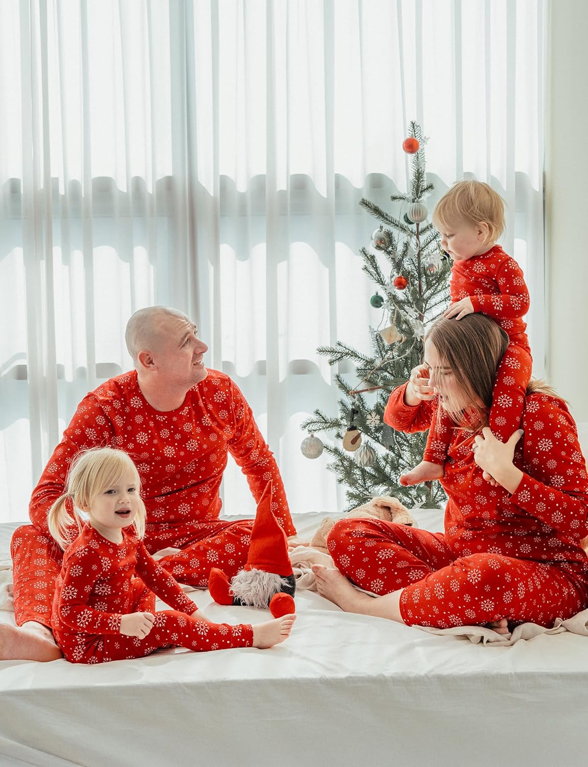 AVAUMA Matching Family Christmas Pajamas – Cotton Holiday PJs for Baby, Toddler, Kids, and Adults (Men & Women) - Image 2