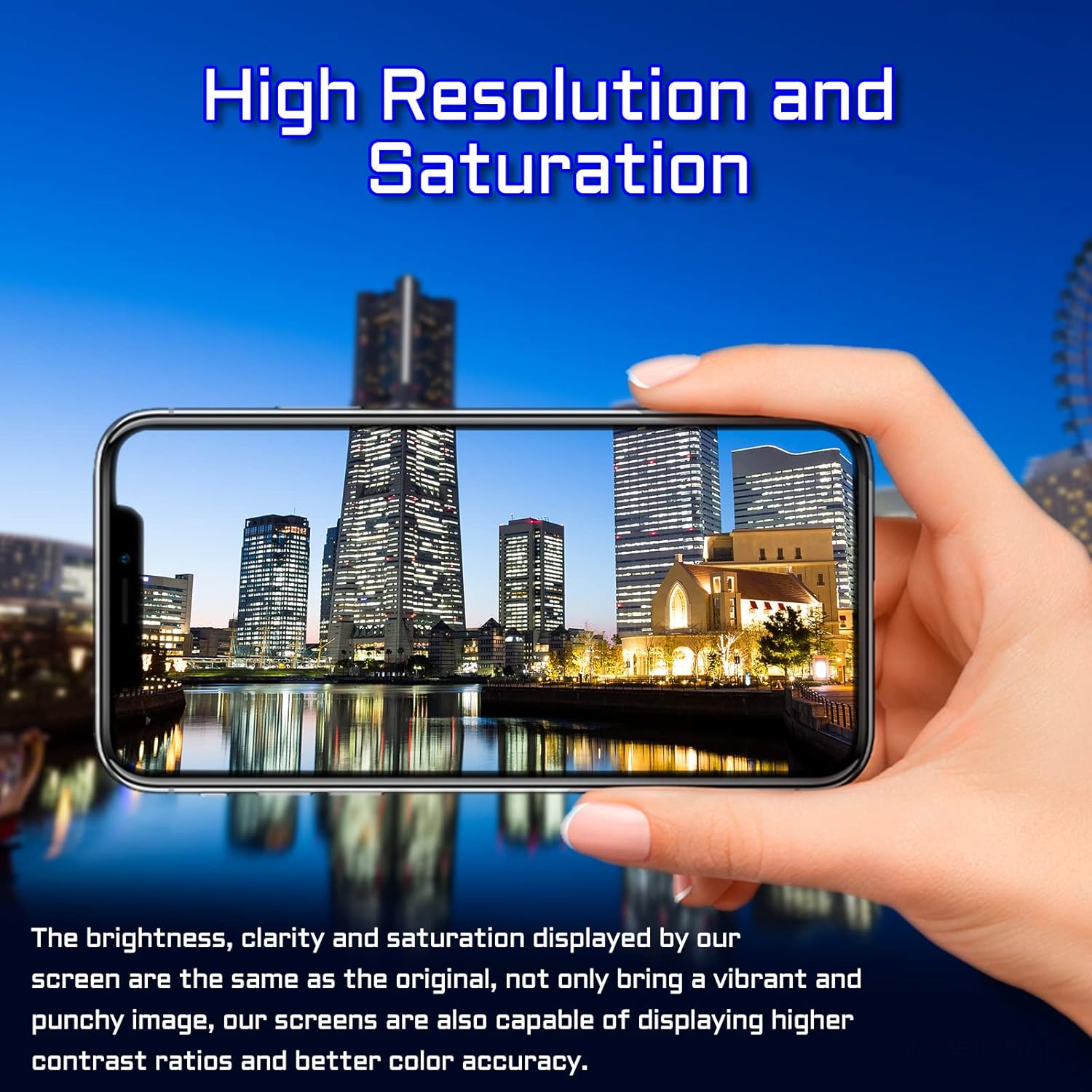 for iPhone 11 Screen Replacement with Front Speaker Proximity Sensor 6.1" 3D Touch LCD Display Digitizer Full Assembly Glass Fix Tools Waterproof Adhesive Repair kit for A2111 A2221 A2223