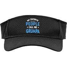My Favorite People Call Me Grumpa, Funny Grumpa Fathers Day Sport Sun Visor
