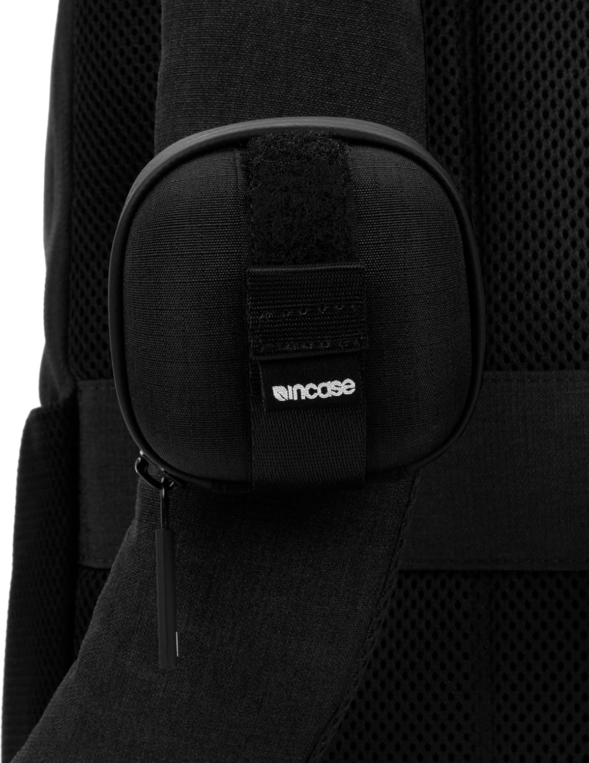 Incase Transfer Earbuds Case – Universal Fit, Recycled Ripstop Exterior, Compression-Molded Shell, Cable Pocket & Quick-Attach Strap – Black - Image 3