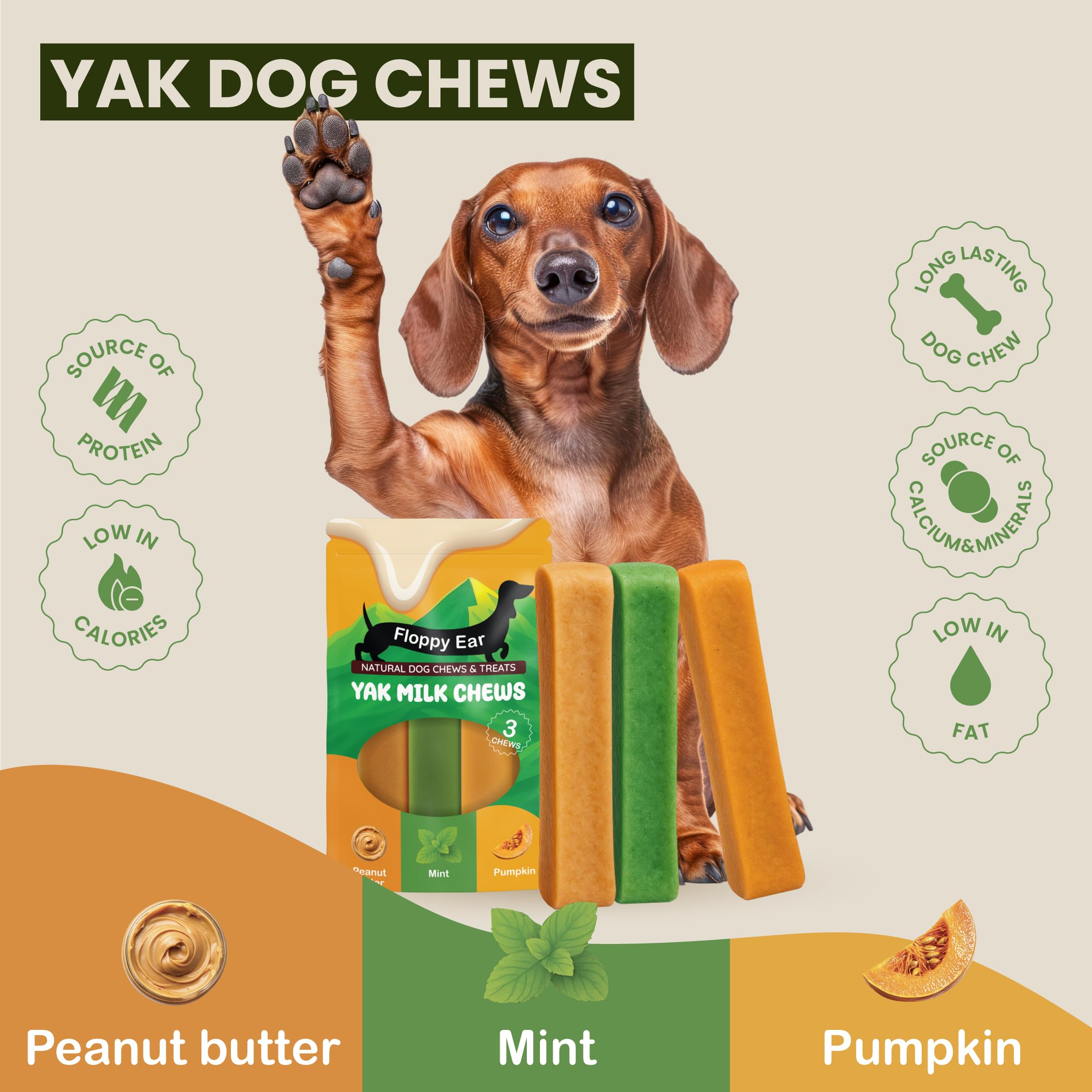 Himalayan Yak Chews for Dogs - Large Size, 113.33 g (Pack of 3) - Image 3