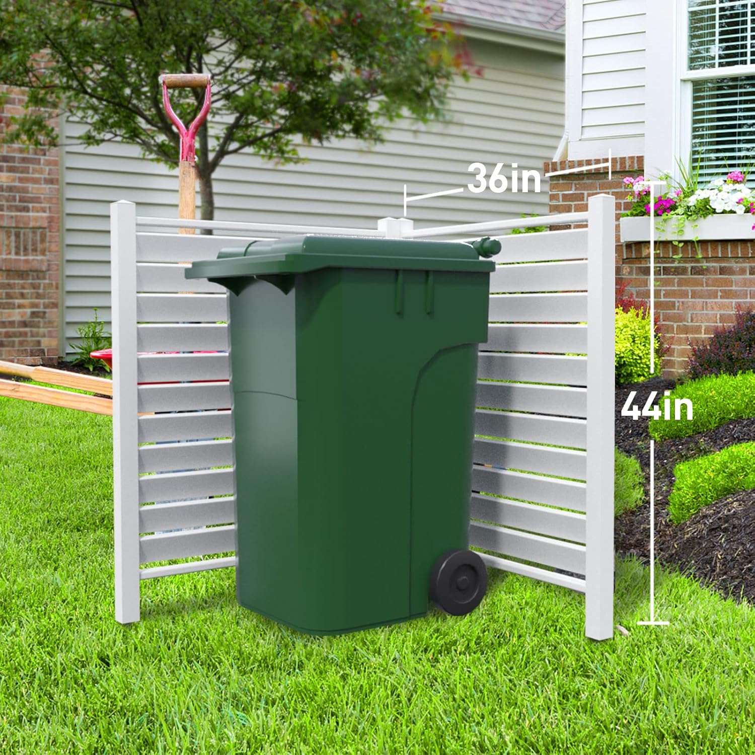Buy Caprihom 36W X 44H Air Conditioner Fence Vinyl Privacy Fence Panel