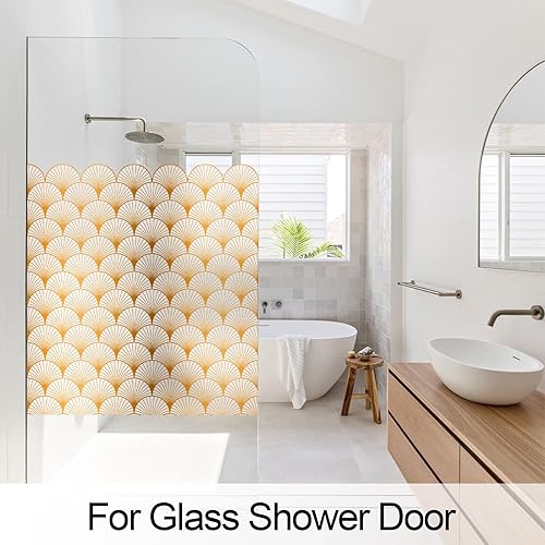 Miniatura 2 de DKTIE Película de privacidad para ventana, vidrio esmerilado, adhesivo estático, no adhesivo con herramientas de instalación, estilo moderno de