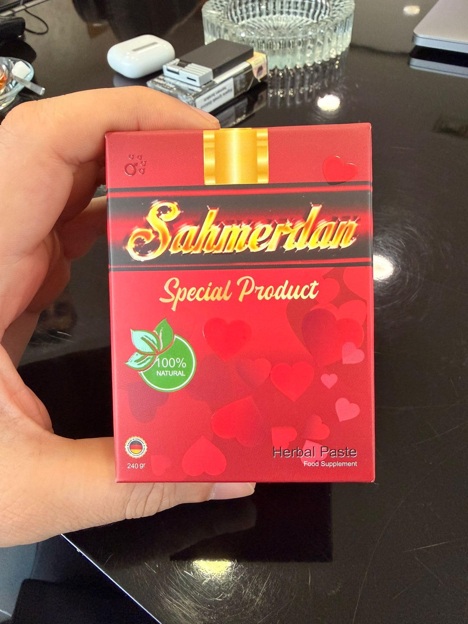 Sahmerdan 240 g Red Edition SAHMERDAN Pâte aphrodisiaque à base d'herbes (Noir-Rouge)