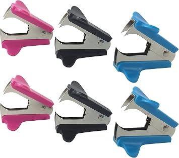 Clipco Staple Remover 6-Pack Assorted Colors