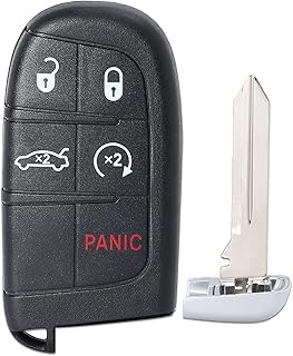 Key Fob Replacement Fits for 2011-2018 Chrysler 300 Dodge Charger/15-18 Dodge Challenger/14-16 Dart Keyless Entry Remote Control, M3N-40821302, 5 Btn