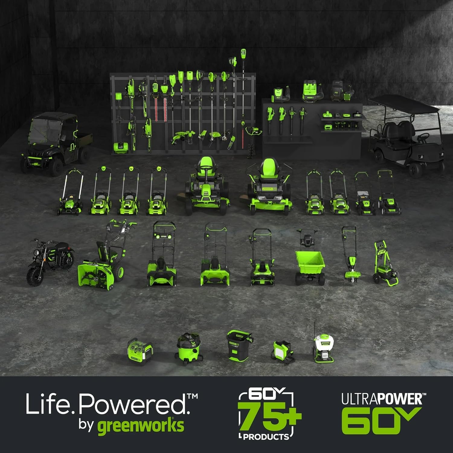 Greenworks 60V 4.0AH Ultra Power Battery | Provides Fade-Free Power for Maximum Performance | Compatible with 75+ Greenworks Tools