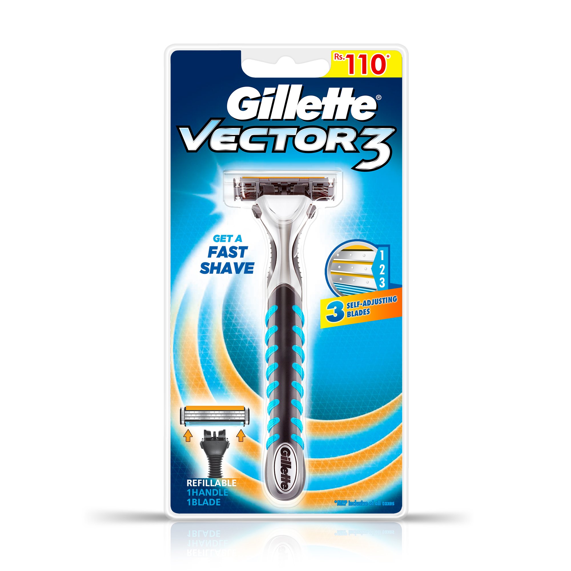 Gillette Vector 3 Manual Shaving Razor 