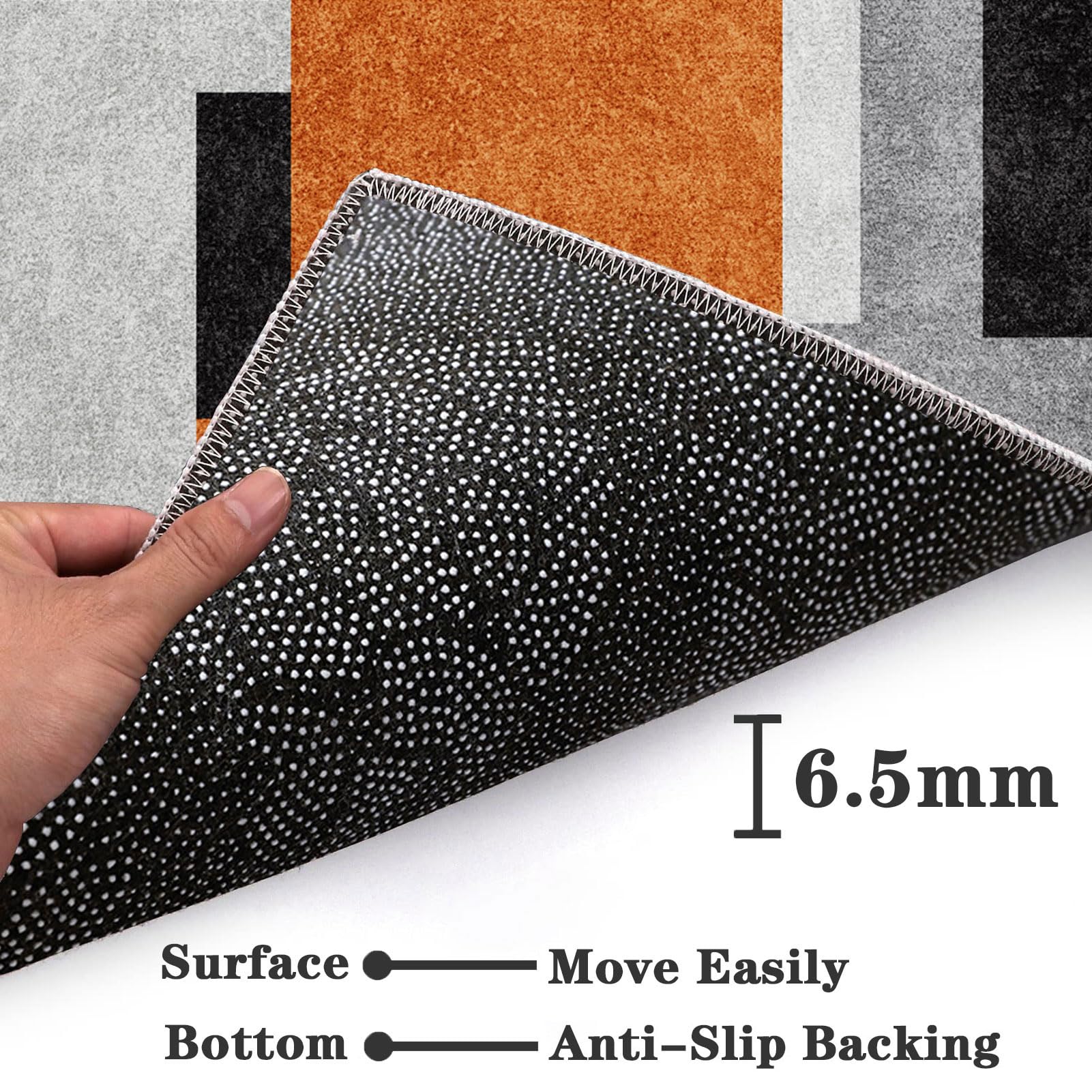 Tapis De Chaise De Bureau Antidérapant - Protection Sol, Silencieux, Taille 80x120 Cm - 10