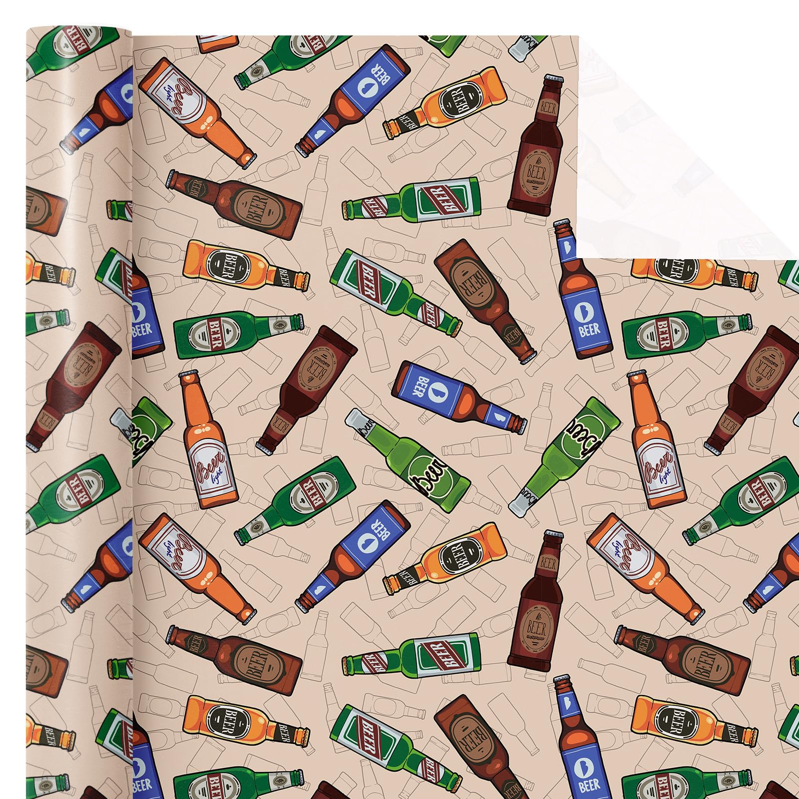 Snapklik.com : WRAPAHOLIC Beer Wrapping Paper Roll - Mini Roll - 17 ...
