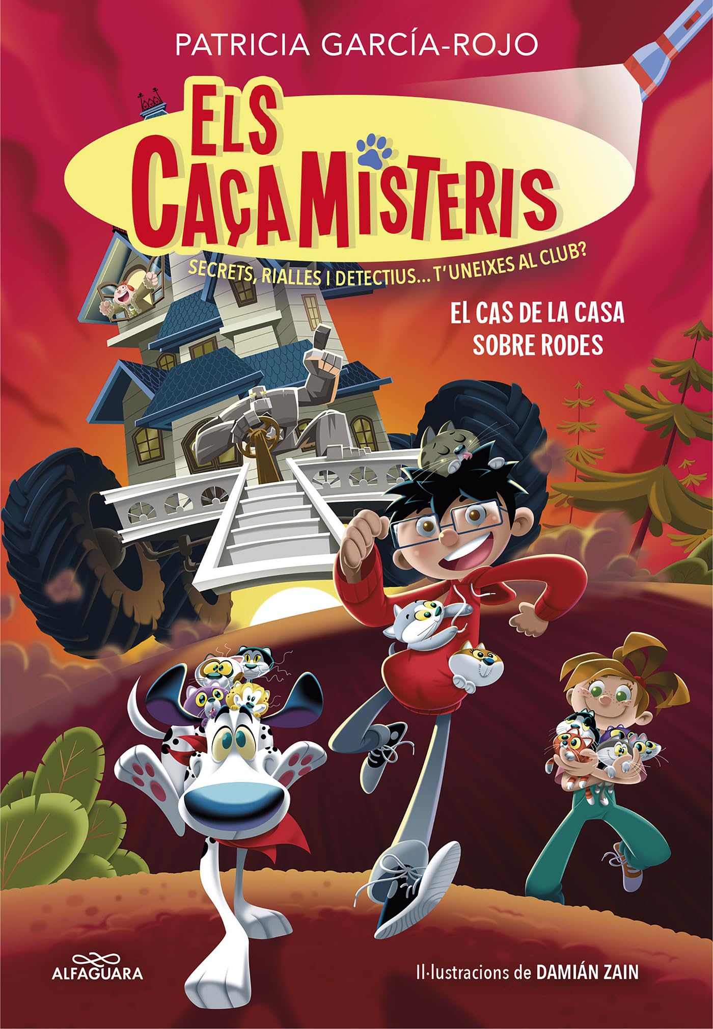 Els caçamisteris 4 - El cas de la casa sobre rodes: Secrets, rialles i detectius... T'uneixes al club? (Joves lectors)
