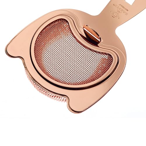 Miniatura 6 de Barfly Colador de resorte de malla fina, chapado en cobre