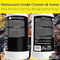 Vista 5 de Limpiador comercial para parrilla y horno, concentrado de 32 onzas, 1 paquete. Solución desengrasante de acción rápida resistente que elimina