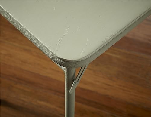 Miniatura 4 de Rectángulo vinilo parte superior plegable Cosco Dorel Industries, Tabla de servir, Acero, Blancuzco Lino