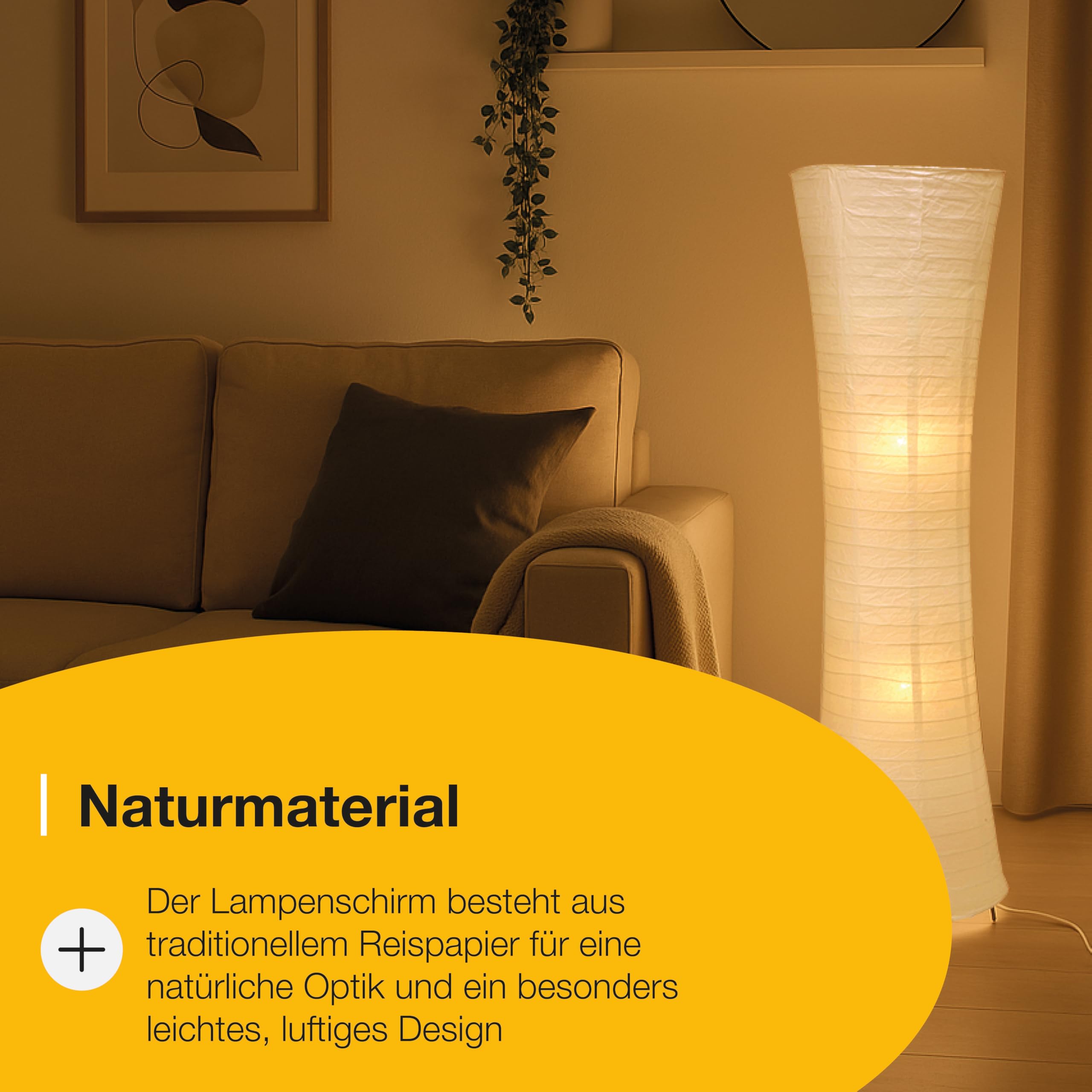 Brilliant Lampe Becca Standleuchte weiß | 2x A60, E27, geeignet für Normallampen (nicht enthalten) | Mit Fußschalter