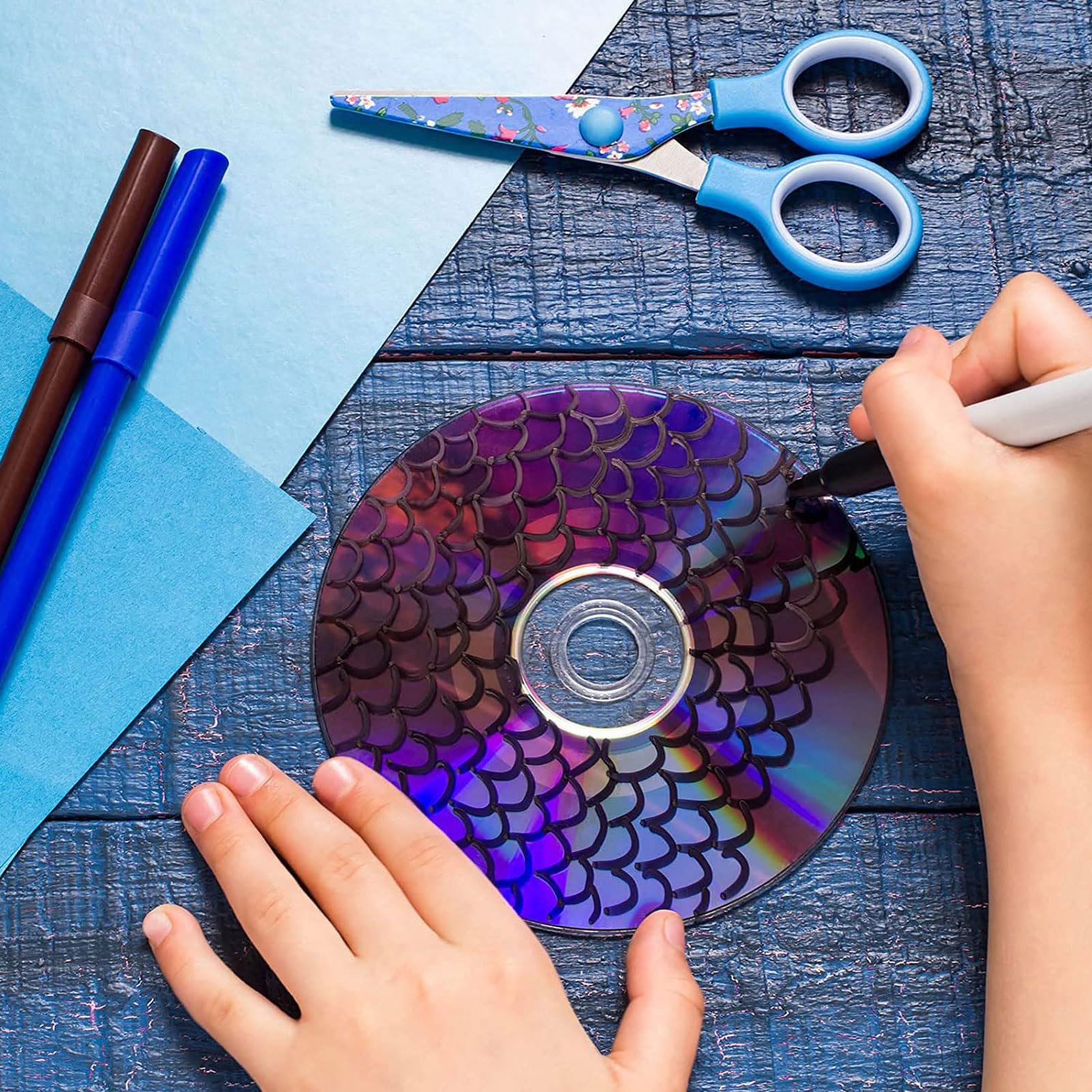 30 Stück Transparente CDs Zum Malen, 12 cm Transparente Leere CDs für DIY Handwerk, Raumdekoration, Partyzubehör, mit Glatten Kanten für Wandkunst, Disco, Weihnachten,