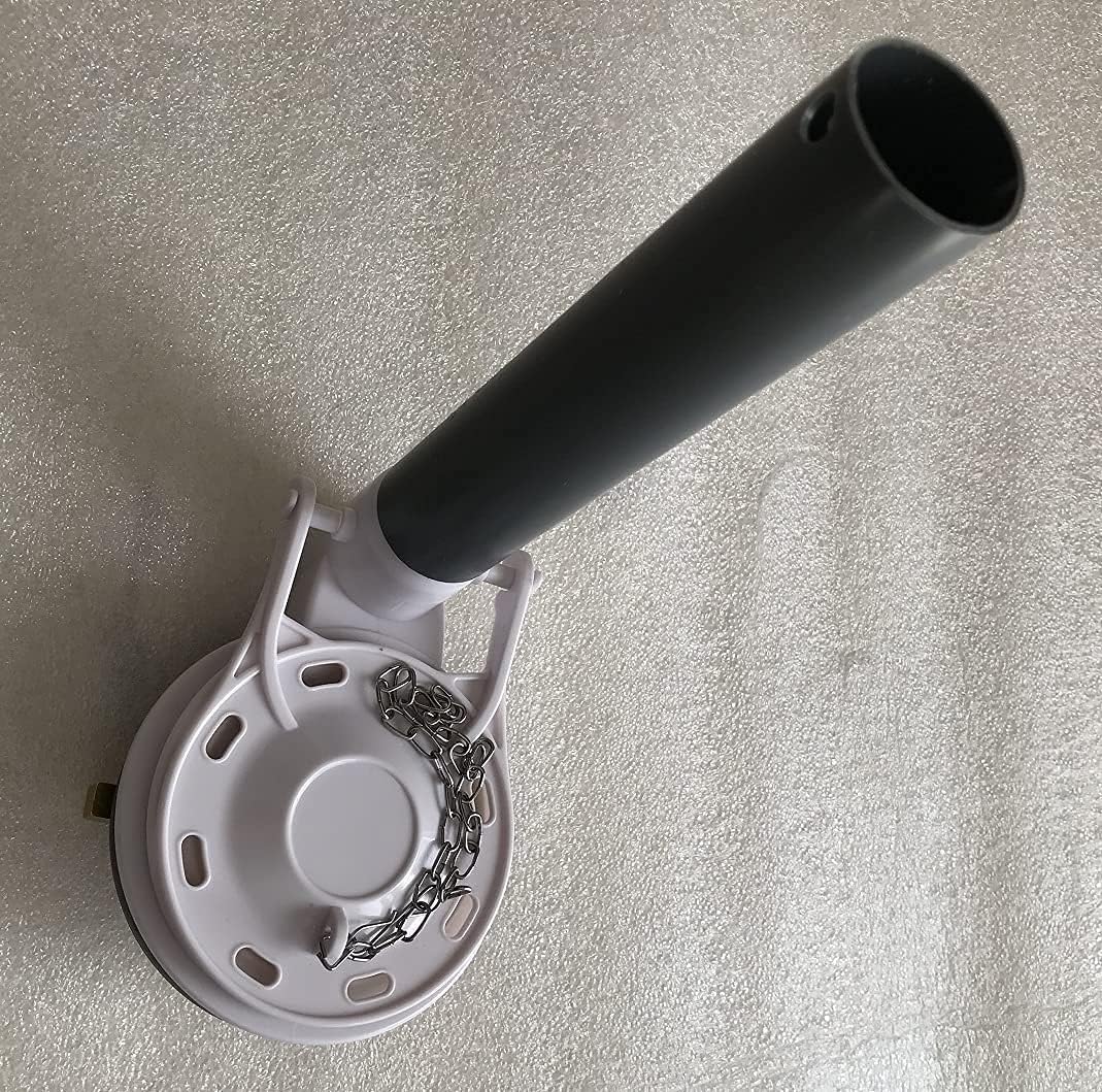 Flush Valve NuFlush 3.2 inch One Piece Toilet with Two Locking Lugs. ABS with Silicone Seal Flapper and Overflow Extension Tube