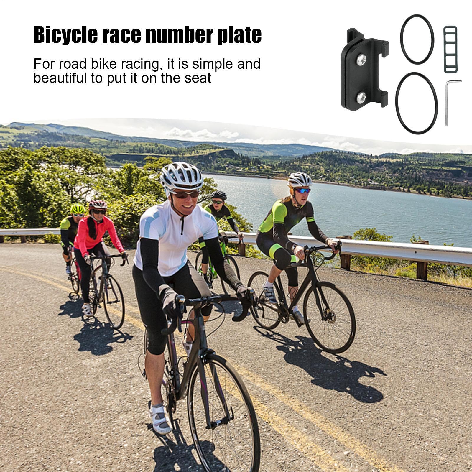 Monte Tag para Bicicletas - Puerta De Placa De Número De con Duradero | Accesorio De Ciclismo Ligero para Competiciones De Bicicleta, Eventos De Carreras, Deportes Al Aire Libre, Bi