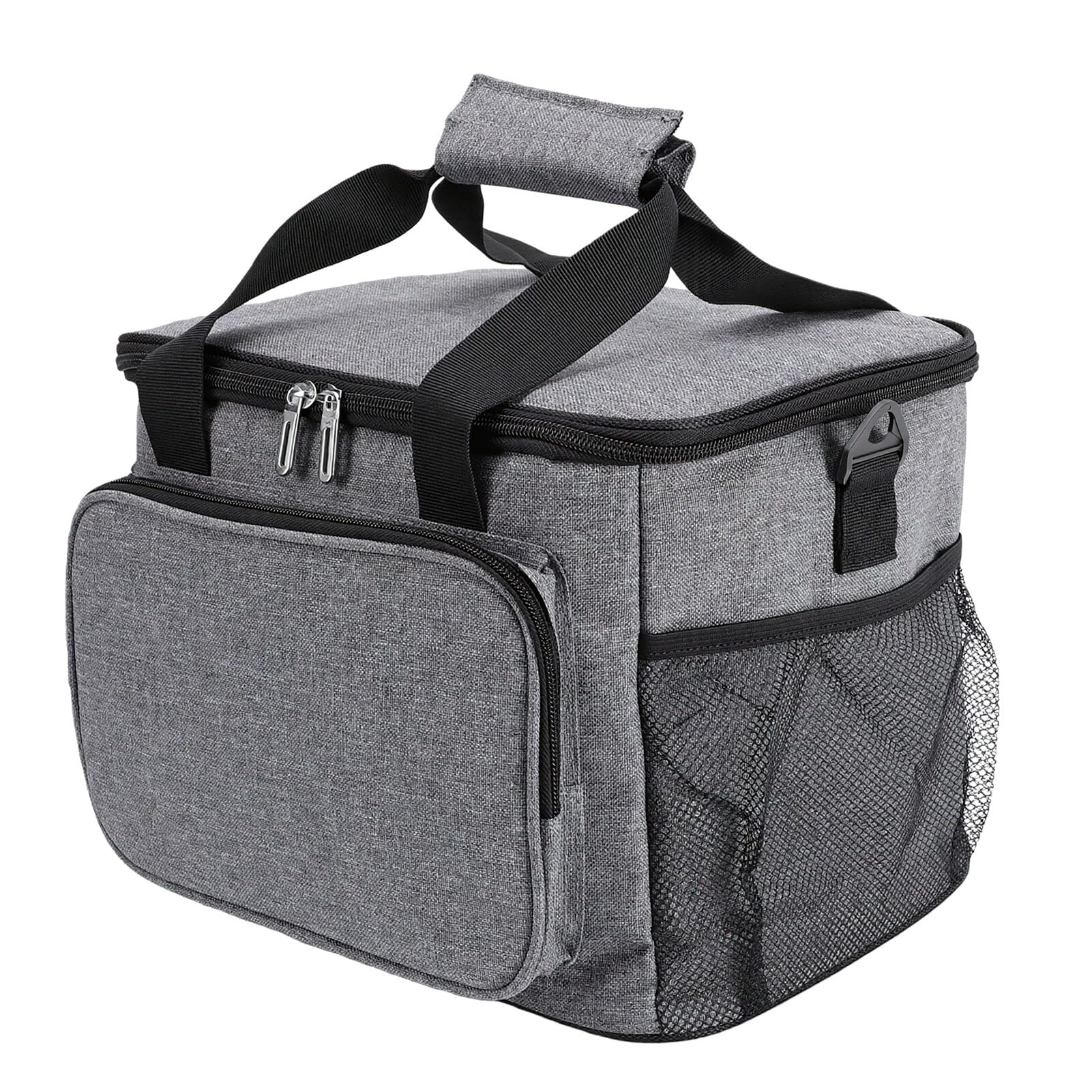 Ejoyous Borsa Termica per il Pranzo, Borsa Termica in Tessuto Oxford con Isolamento Ispessito a 4 Strati, Cerniera Sigillata, Tracolla Staccabile, Grande capacità per Lavoro, Picnic, Campeggio