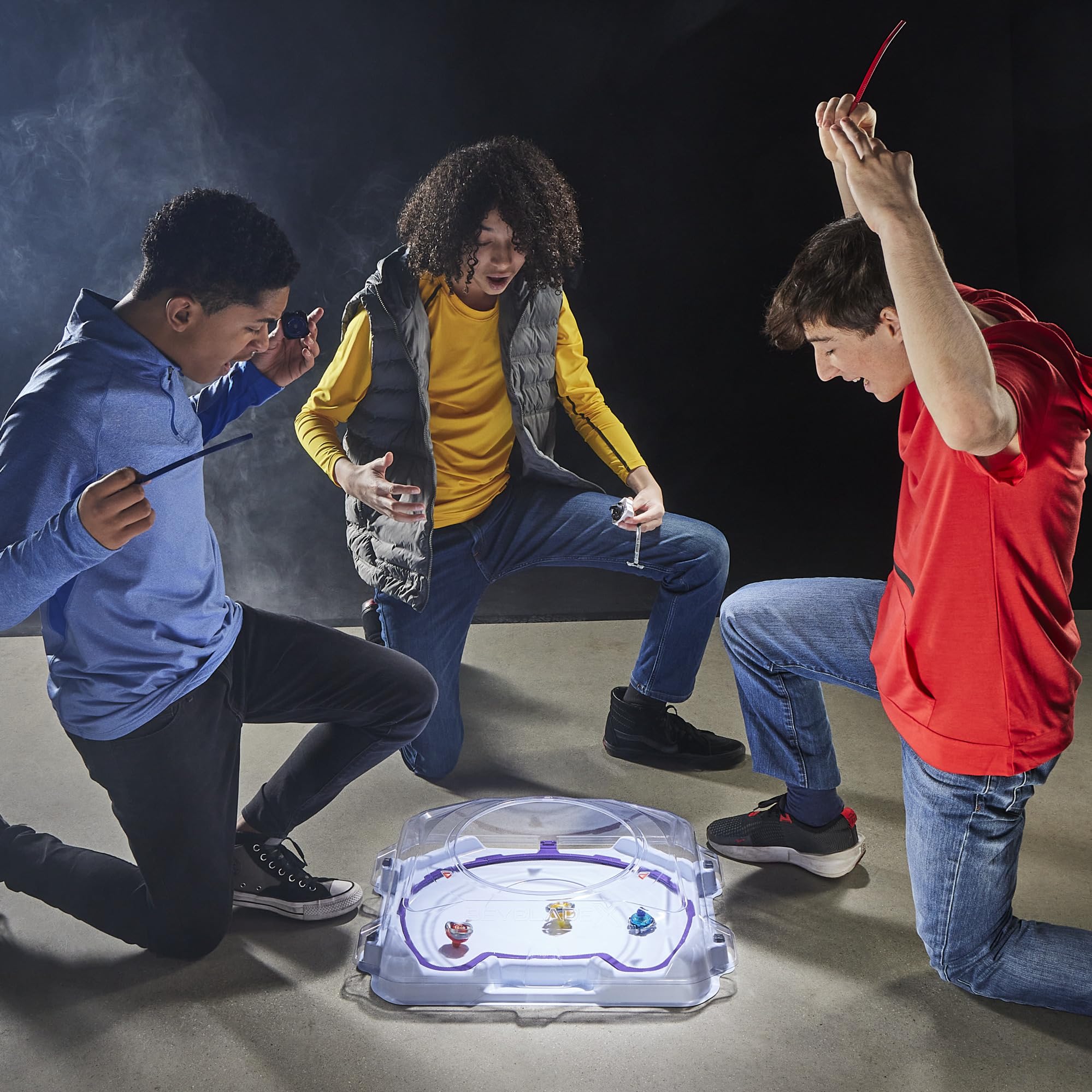 BEY Blade X BX-32 Wide Beystadium, Authentique Stade Takara Tomy pour Jouets rotatifs Beyblade, 8+