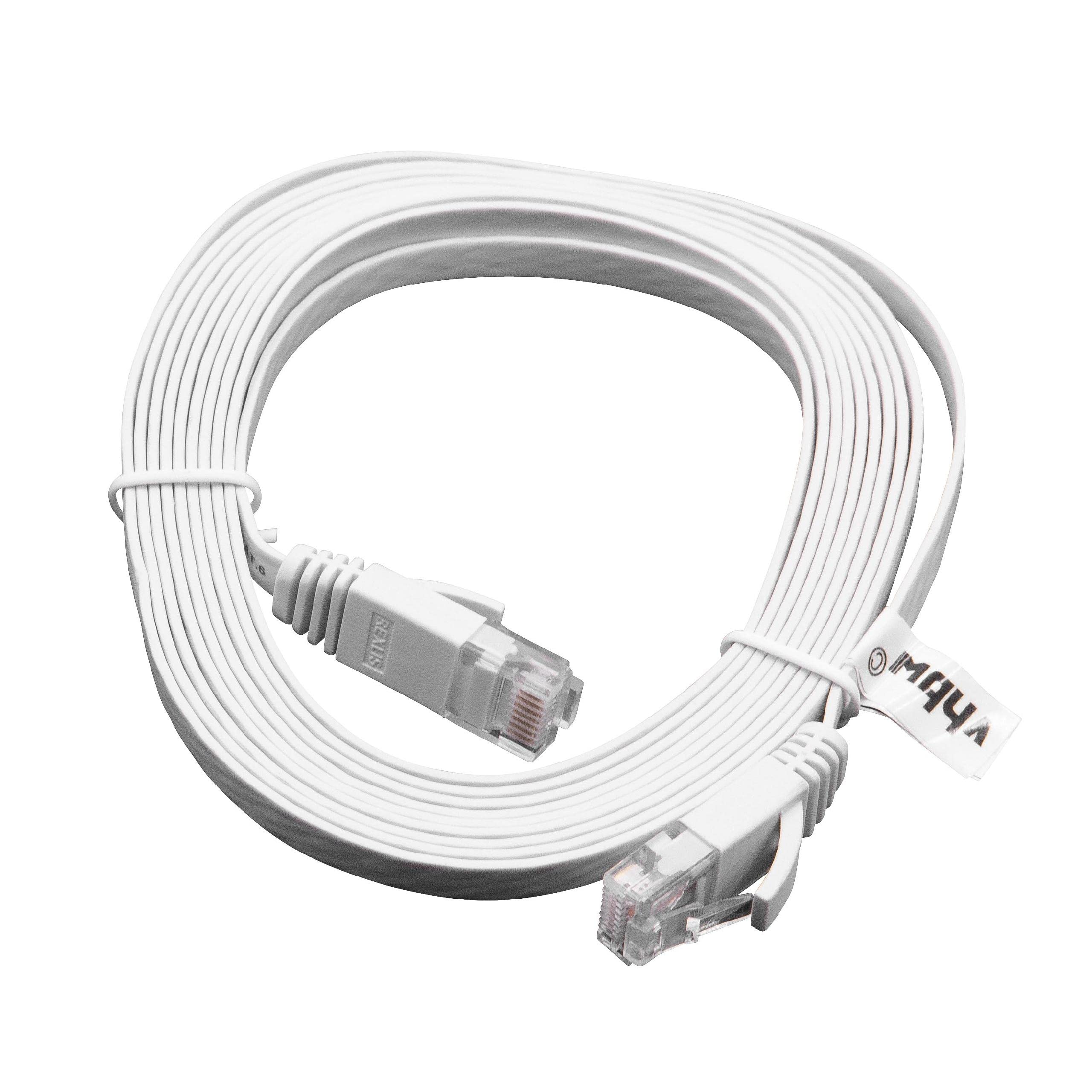 Scheda Di Rete Wifi Cavo Ethernet LAN Patch CAT5E, Lungo 32 Piedi (circa 10 Metri), Bianco, Connettori RJ45, Senza Strappi Cavo Ethernet Cat5e - Foto 9