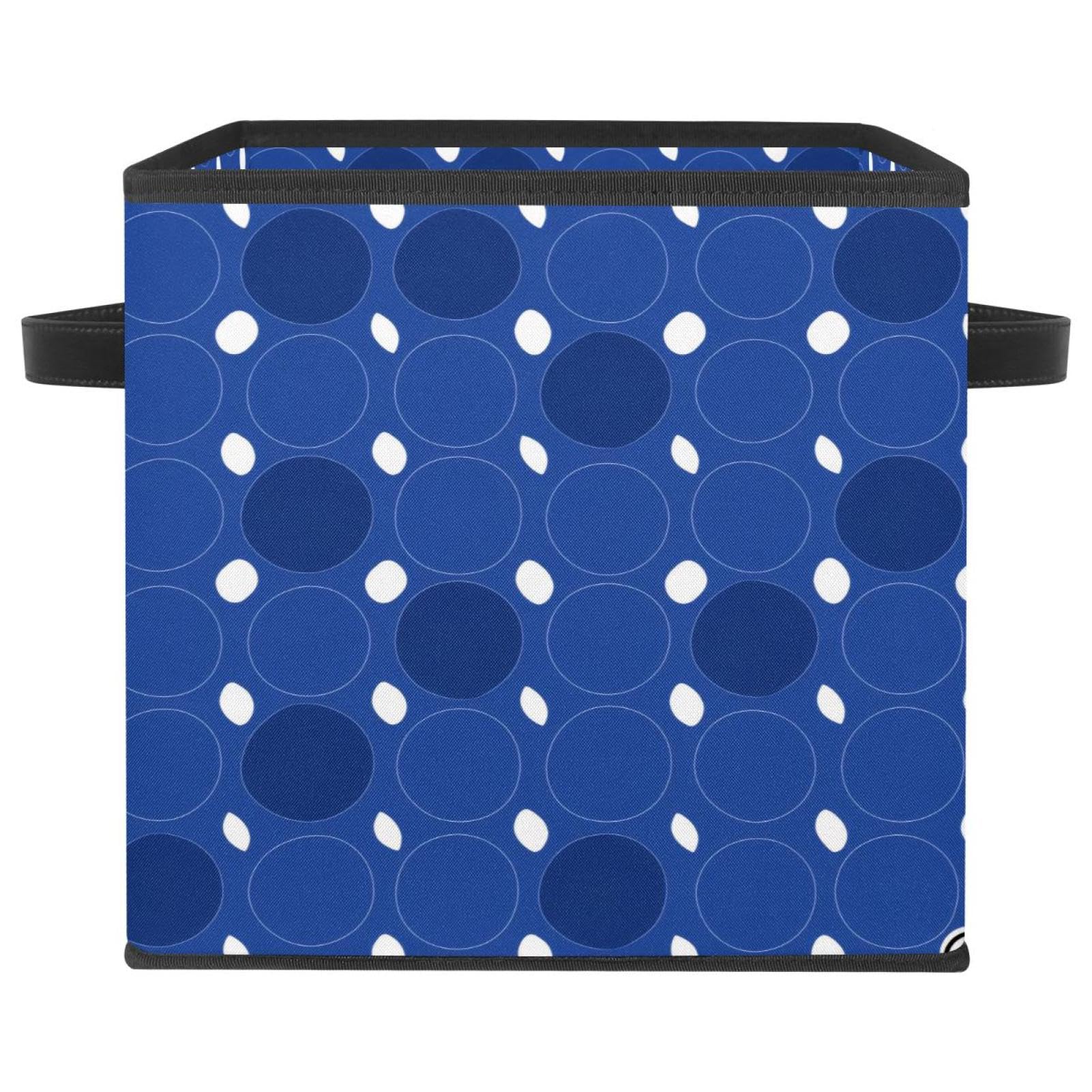 Boîte de rangement pliable bleue pour instaurer une ambiance sereine dans votre salon