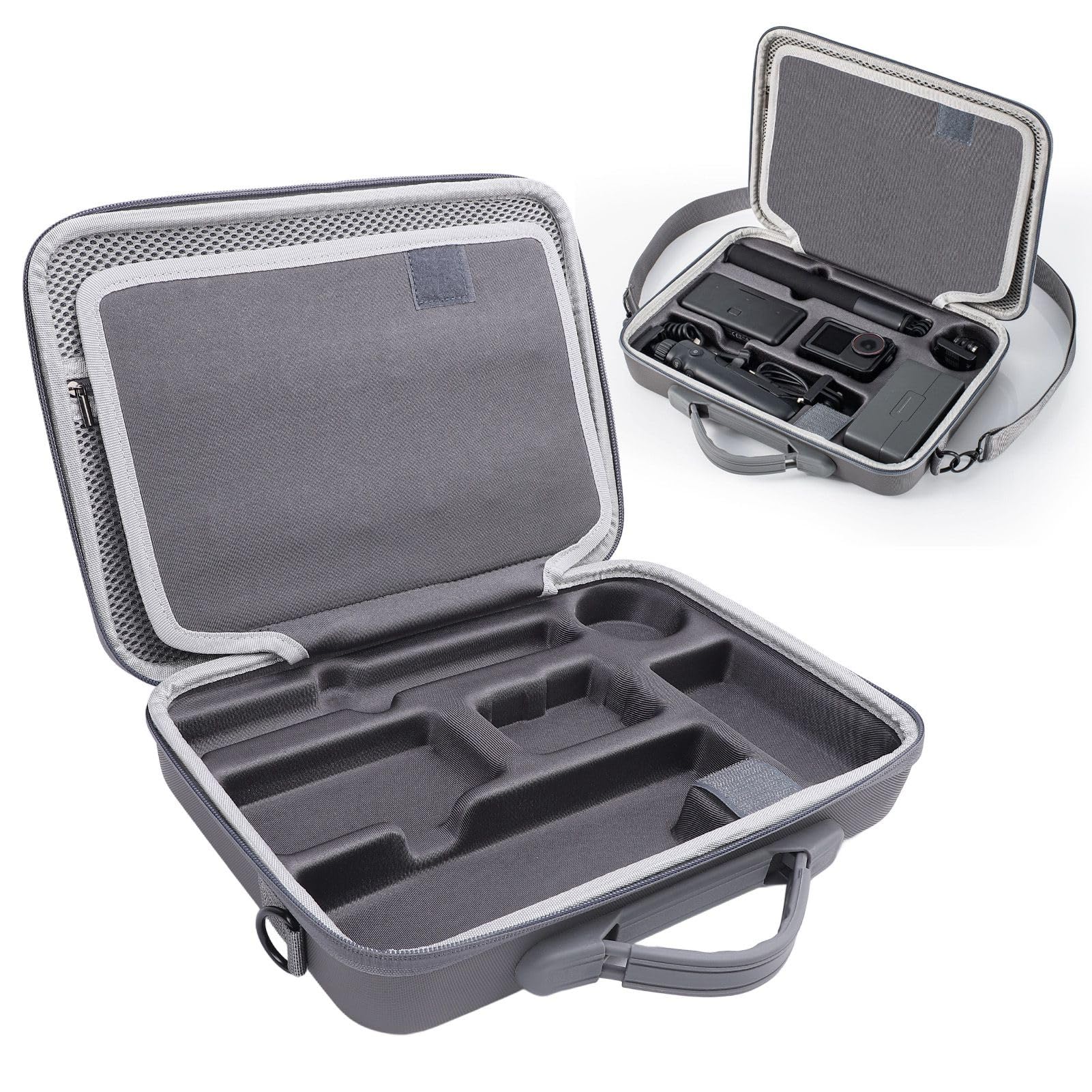 Bewinner Custodia per Action Camera in PU di Grande Capacità per Action
