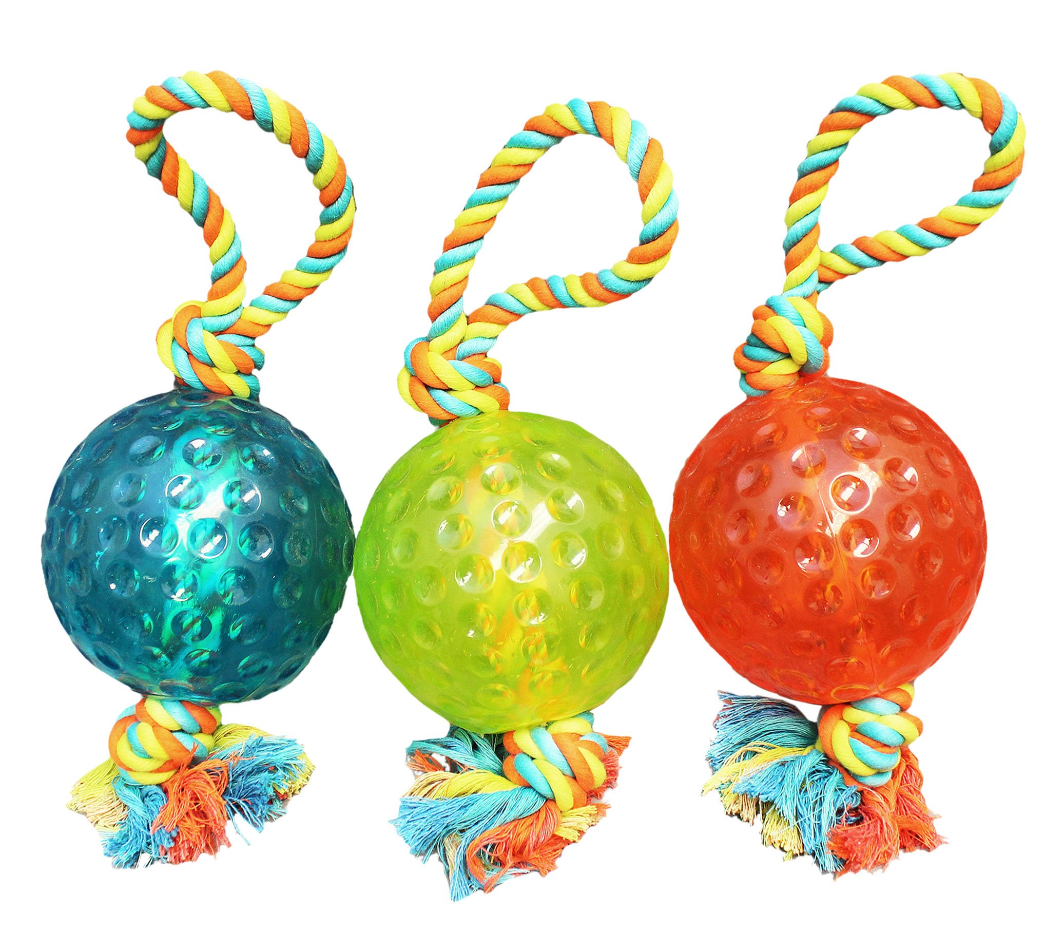 Boss PetChomper TPR Ball Rope Tug