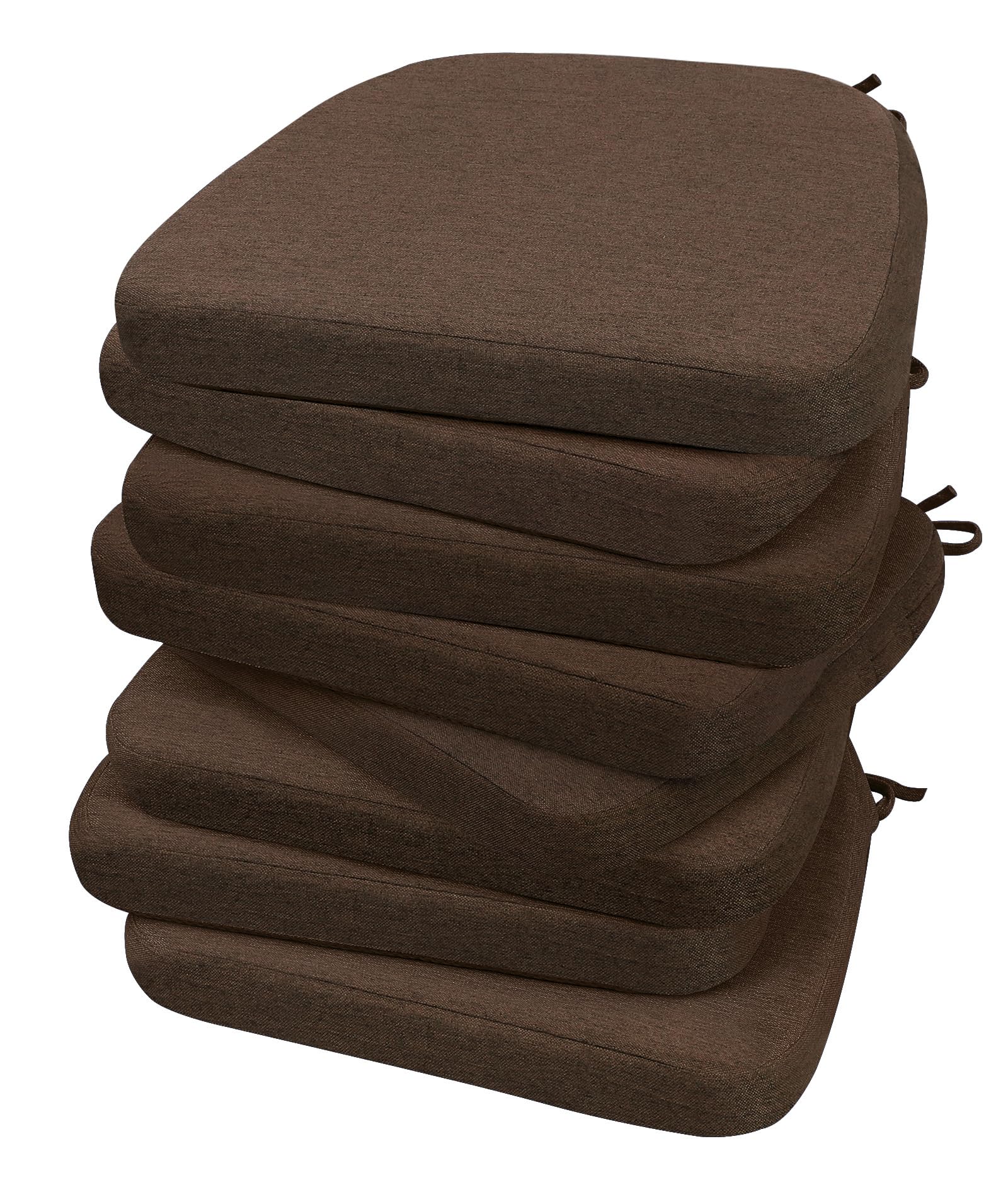 AAAAAcessories Chair Cushions for Dining Chairs, 17 x 16 x 2 in, Set of 8