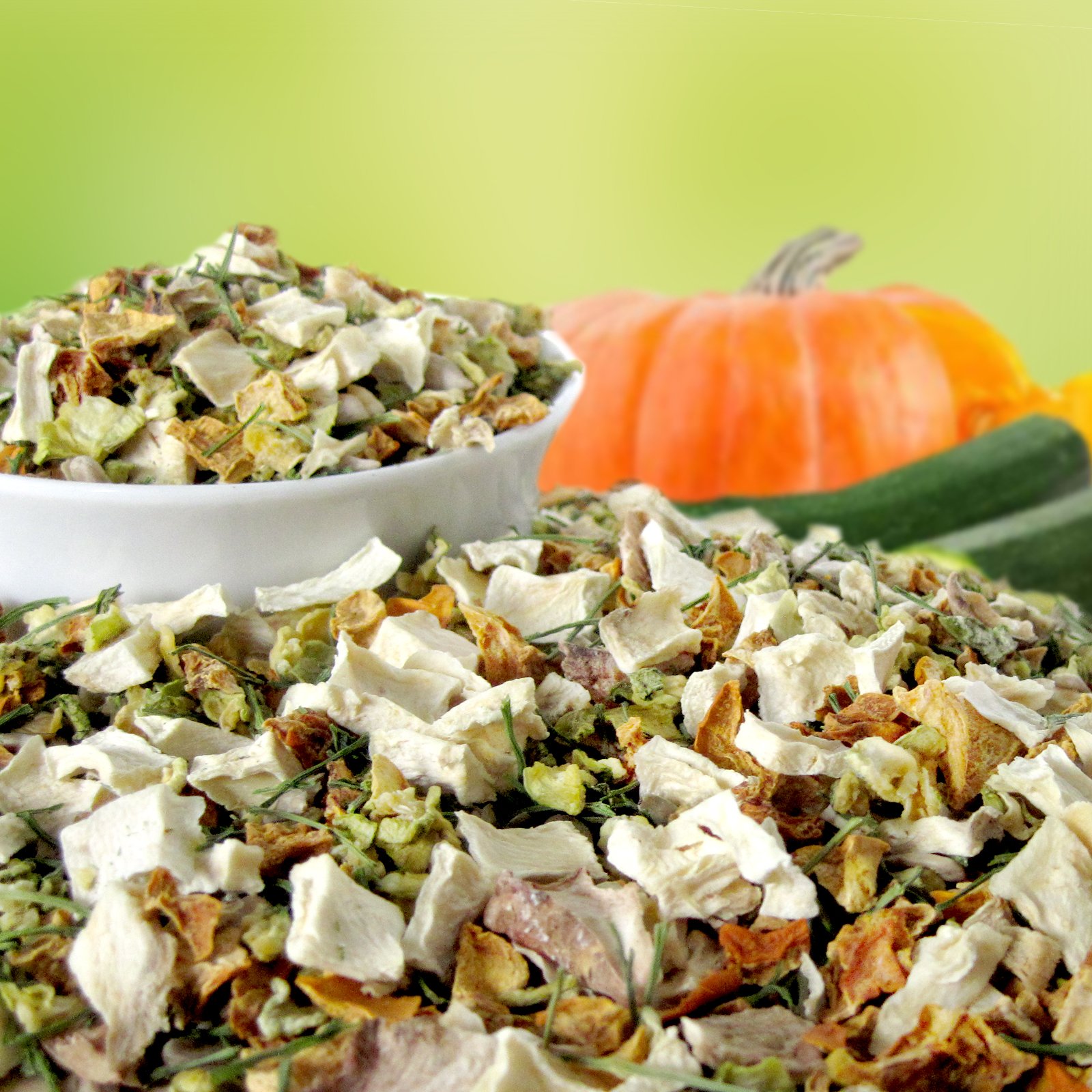 Original-Leckerlies Gemüseflocken 2 Kg – Getreidefrei Für Hunde, BARF-Zusatz Mit Zucchini & Kürbis