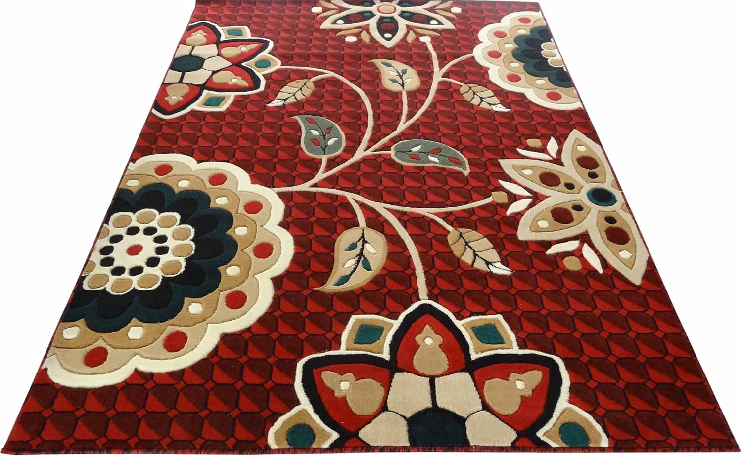 Buy carpet art high density carpet with carved effect 5x7 Feet(150x200