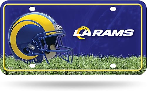 Vista 27 de Rico Industries Placa de matrícula de metal unisex para adultos de la NFL