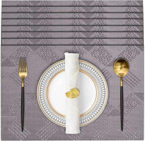 Miniatura 1 de Decozen Juego de 8 manteles individuales  Protector de mesa para decoración de cocina, resistente a los arañazos al calor, manteles individuales