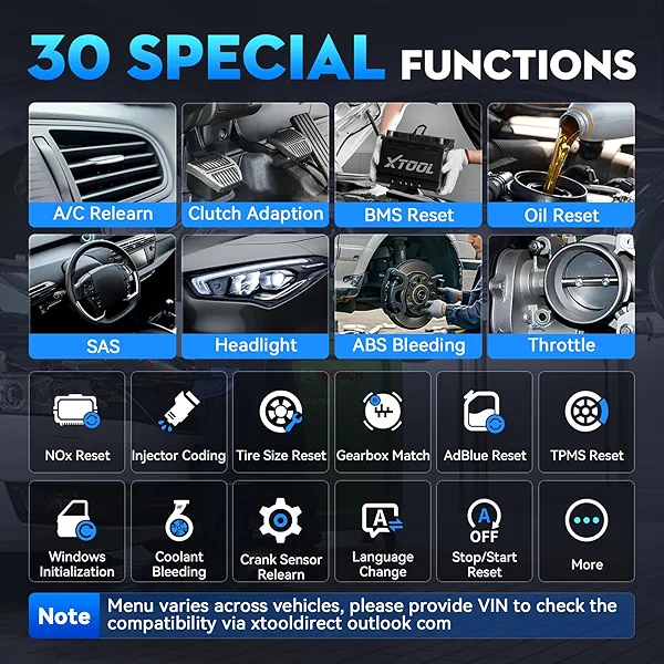XTOOL D6S OBD2 Scanner Diagnostic Tool, 2025 Car Scanner with 30 Resets, All System Scan Tool with FCA & CAN FD, ABS Bleed, Gearbox Match, Crank Sensor Relearn, Lifetime Update, Upgraded of D5S