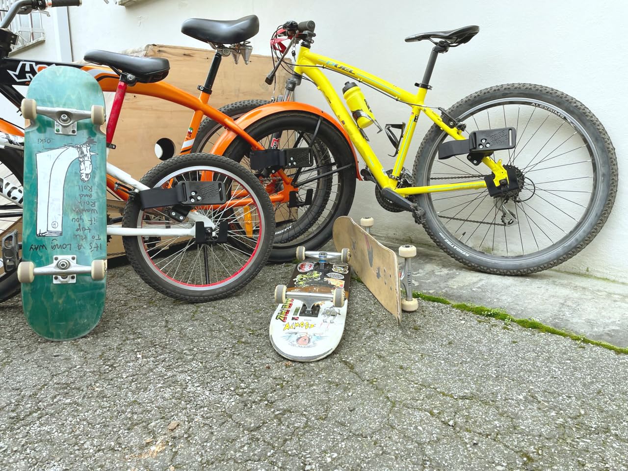 Porta Skateboard per Bicicletta Longboard surfskate Snowboard Accessori Bike Skate Holder