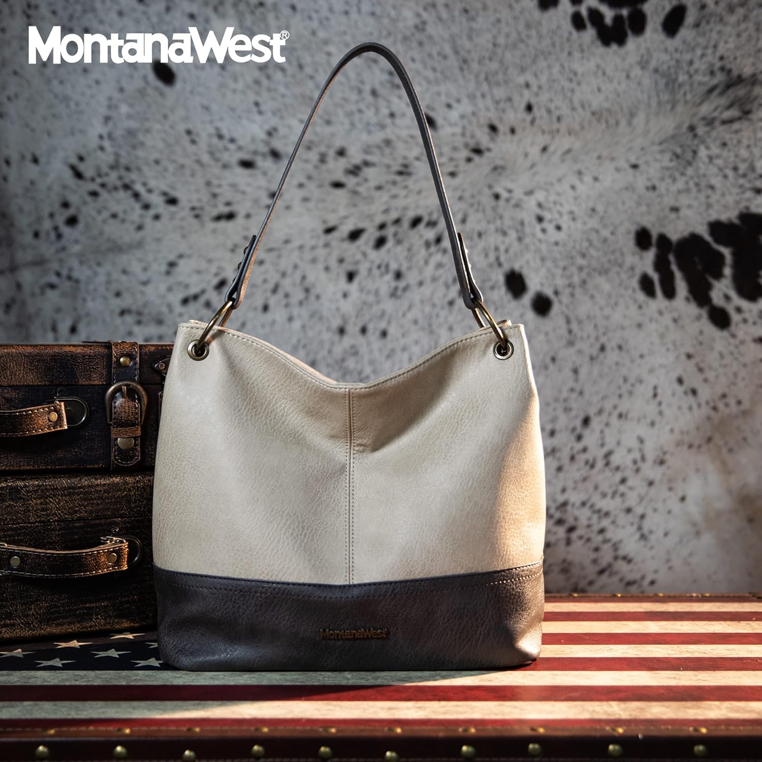 Montana West Hobo Bag for Ladies Shoulder Handbags with Back Pocket | Purses, with Zipper, Purses, with Zipper - Image 3
