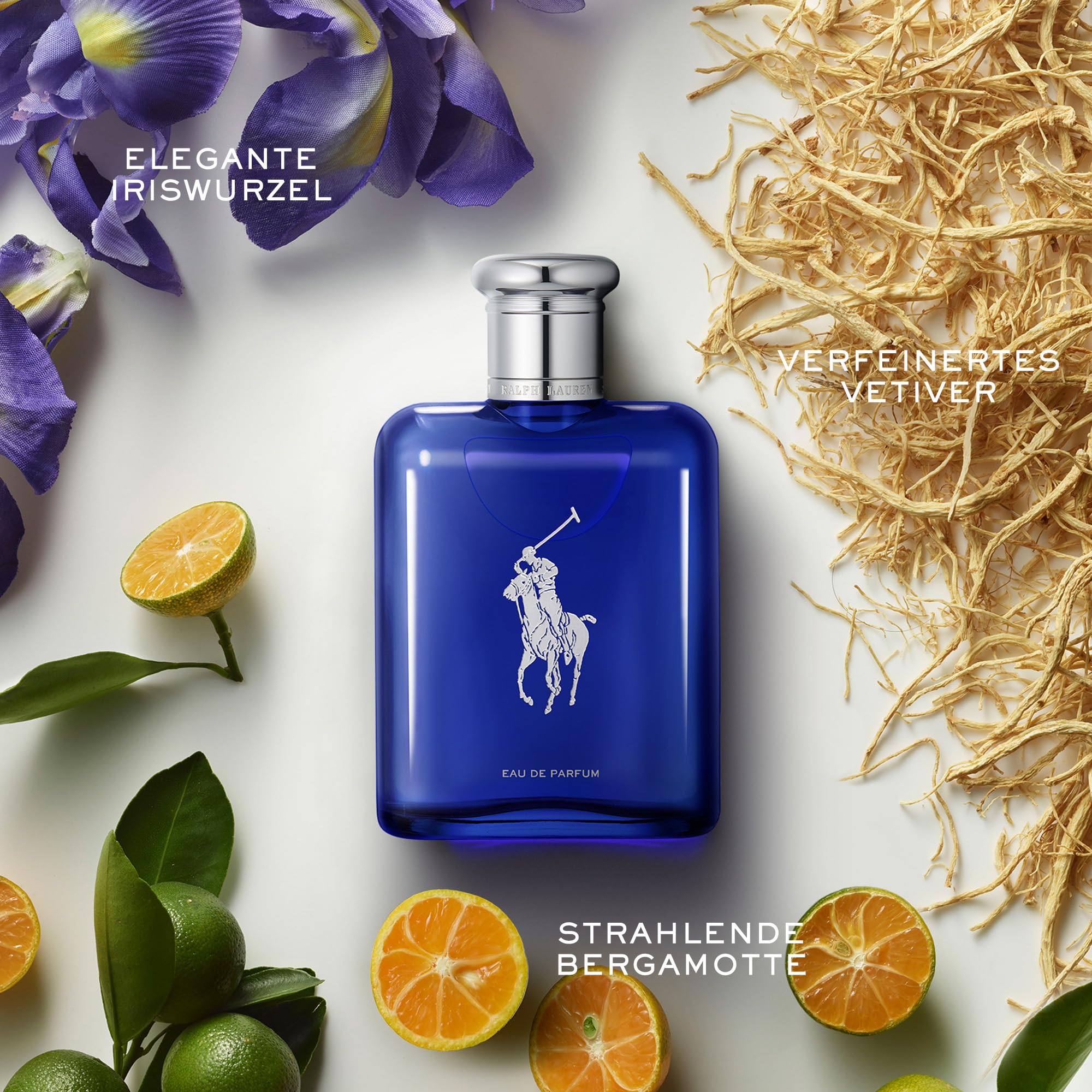 Ralph Lauren Polo Blue Eau de Parfum für Herren, maskuliner, aquatischer Duft mit Bergamotte, Kardamom & Vetiver