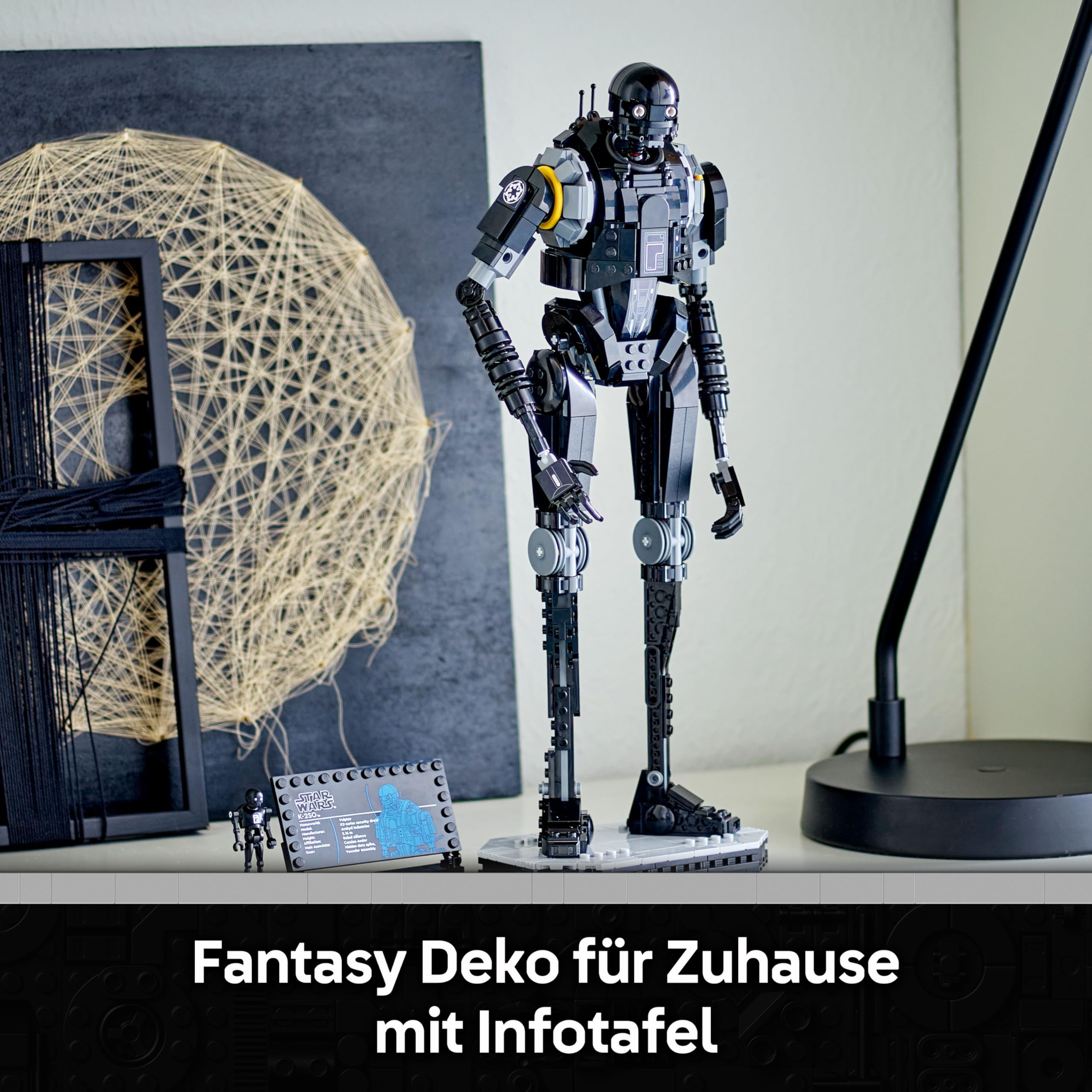 LEGO Star Wars 75434 Sicherheitsdroide K-2SO Spielzeug - Figur zum Bauen & Ausstellen, Sammler-Modell mit Infotafel – Geschenk für Jungen, Mädchen ab 10 Jahre und Erwachsene Andor-Fans