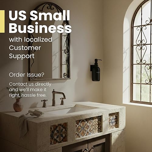 Miniatura 3 de MaisoNovo Dispensador de champú y acondicionador, dispensador de jabón de ducha montado en la pared, juego de 16.9 onzas líquidas, 1 botella de