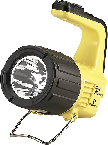 Streamlight 44955 Dualie Waypoint - Luz alcalina de 1000 lúmenes con batería de doble hazárea de inundación, amarillo, caja