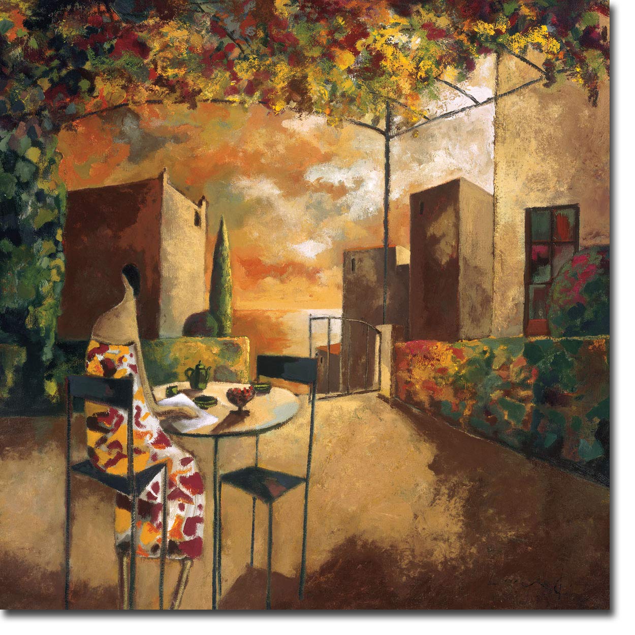 Amazon.com: Didier Lourenco 'Cafe al Jardi' (Coffee in the Garden
