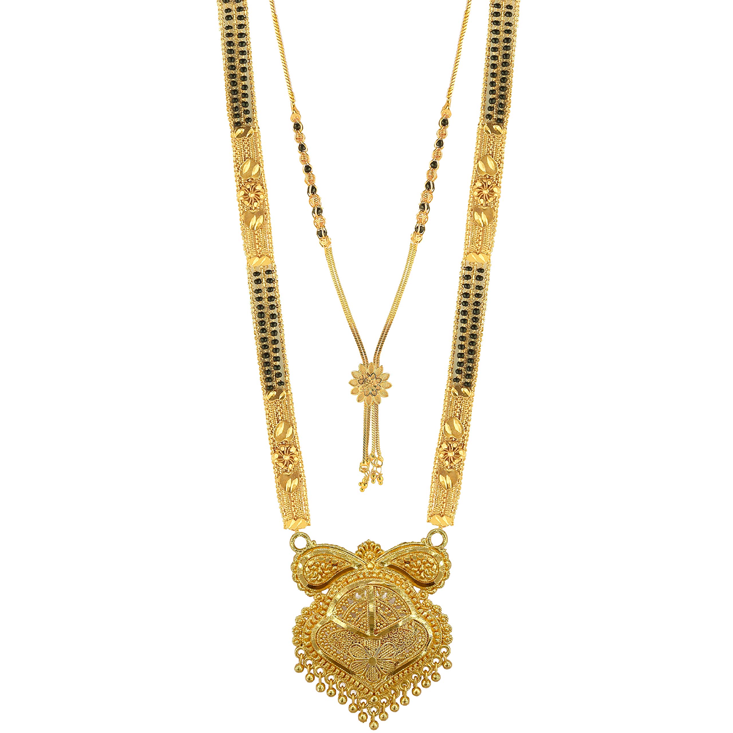 See full amazon price history chart for Brado Jewellery Traditional Necklace Pendant Gold Plated Hand Meena 30inch Long and 18inch short Combo Of 2 Mangalsutra/Tanmaniya/nallapusalu/Black Beads For Women and Girls Brado Jewellery Traditional Necklace Pendant Gold Plated Hand Meena 30inch Long and 18inch short Combo Of 2 Mangalsutra/Tanmaniya/nallapusalu/Black Beads For Women and Girls (B09265HZR3) Amazon Price History, Amazon Price Tracker
