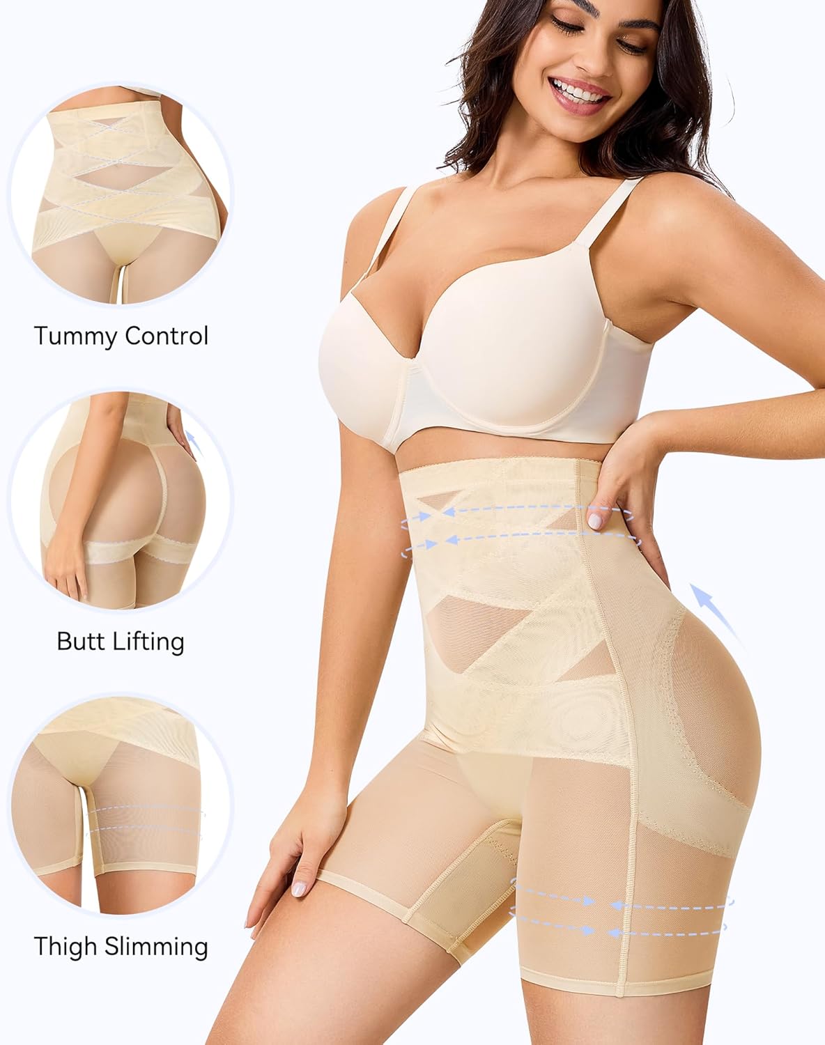 Tummy Control Shapewear Shorts Butt Lifting Panties High Waist Shaping Body Shaper Underwear Thigh Slimmer Girdle - Image 4