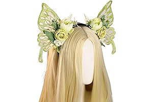 Enchanting Floral Wings and Crown Costume for Women: A Realm of Fantasy and Grace